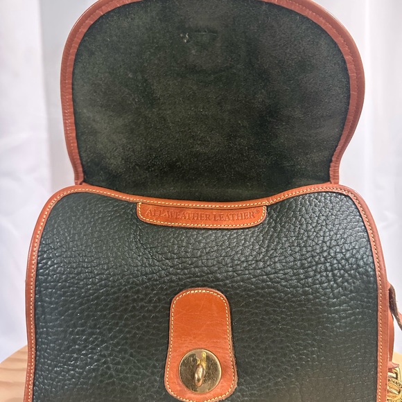 Vintage Dooney & Bourke Green and Brown Crossbody Bag - Picture 6 of 7